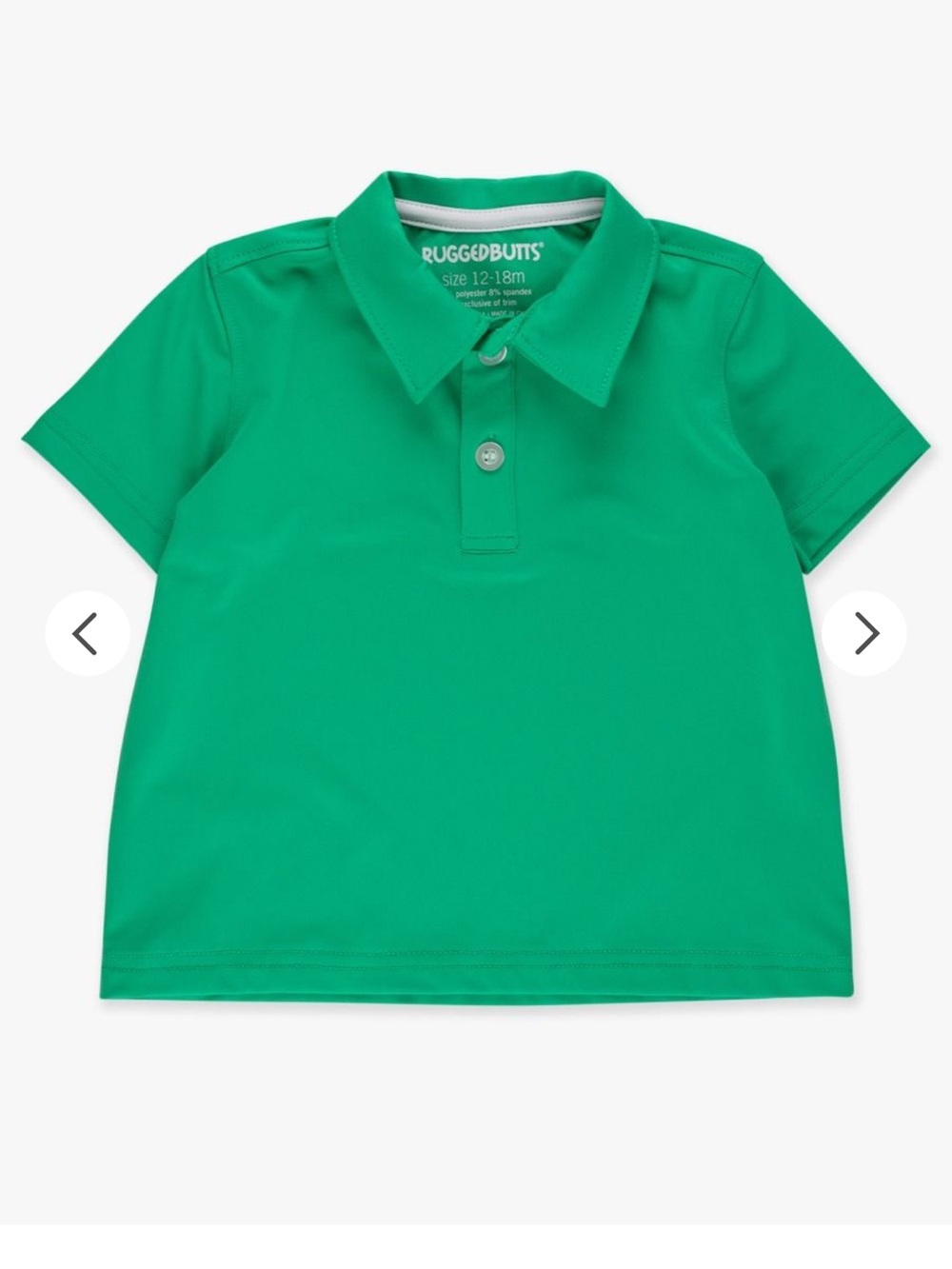 Rugged Butts Kids Short-Sleeve Polo in Green